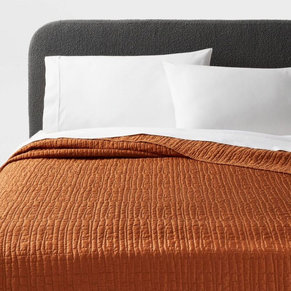 Threshold - King TENCEL Quilt Copper - Threshold Brown